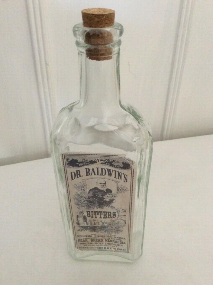 DR. BALDWIN’S BITTERS & VINTAGE STYLE REMEDY BOTTLE