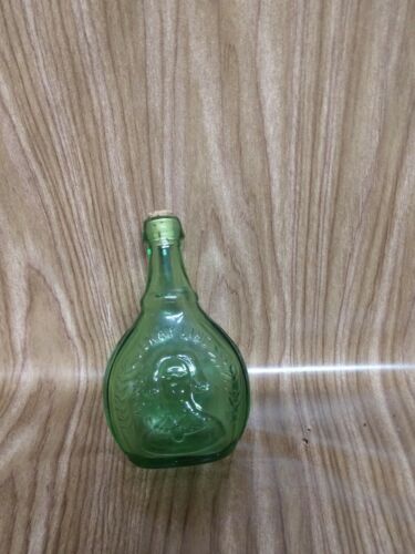 Miniature Wheaton Jenny Lind Swedish Nightengale Green Glass Bottle (pb175)