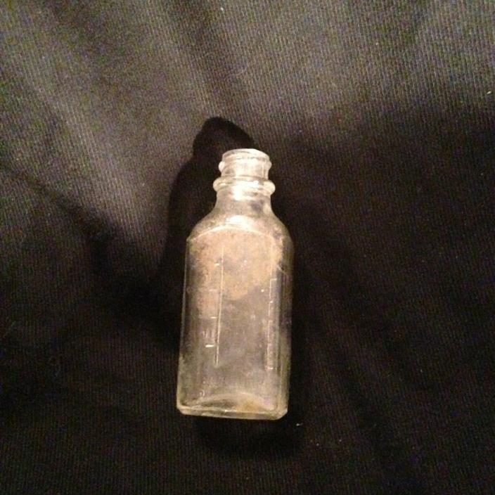 Vintage Glass Illinois Duraglass Medicine Bottle