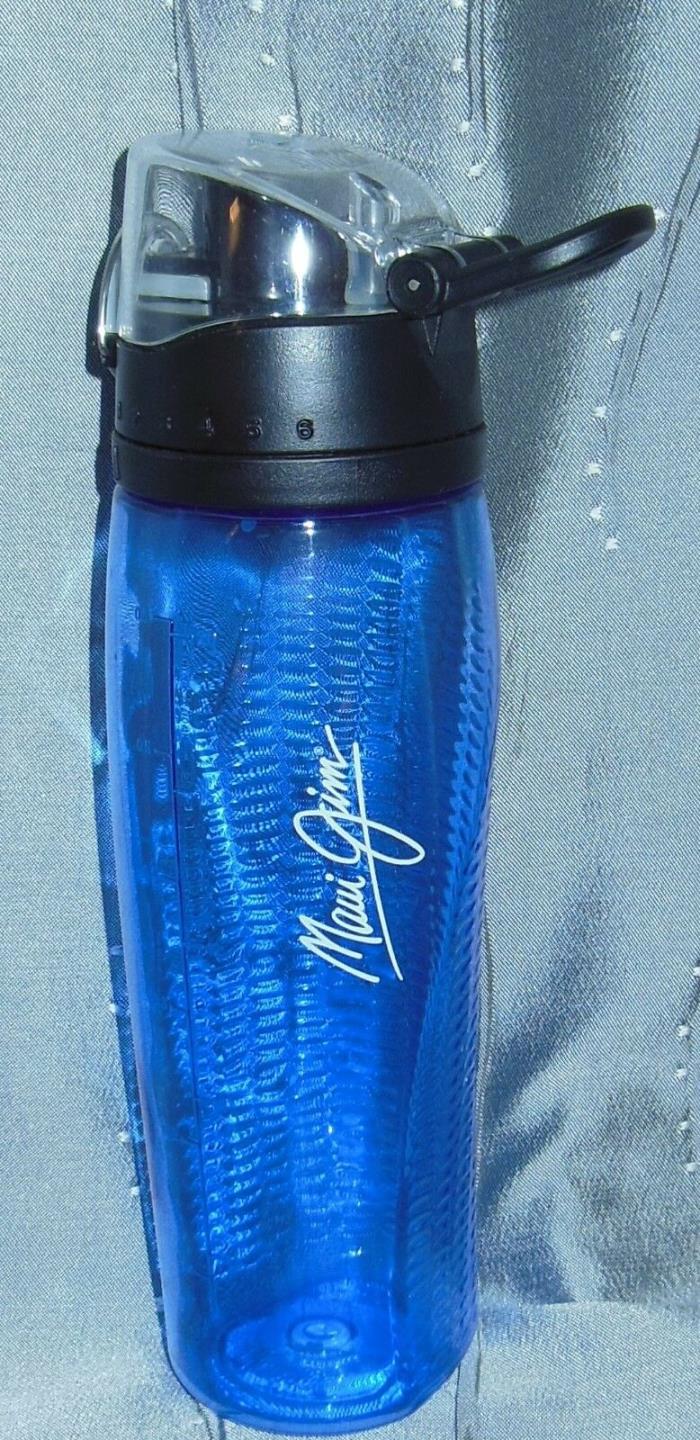 MAUI JIM SUNGLASSES Thermos Water Bottle 24OZ. Drinkware TO-GO BLUE Cold Tumbler