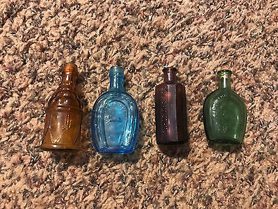 Charming Set of four Miniature Collectible Bottles