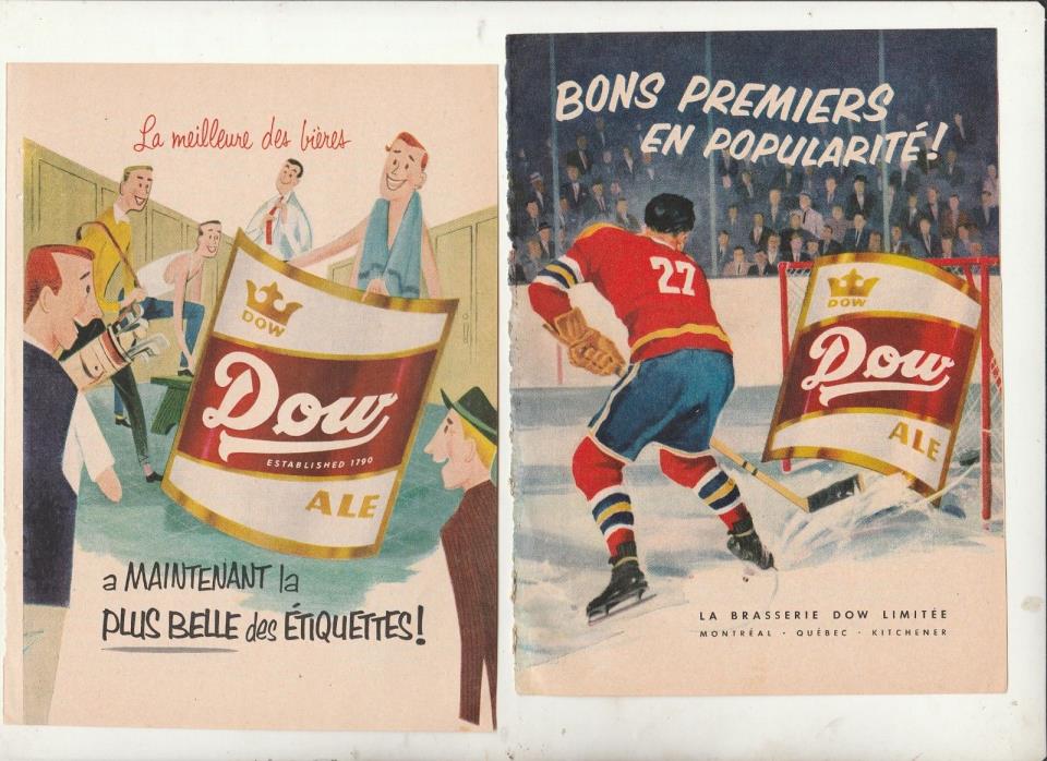 LOT  16  AD FRENCH   BEER  CANADIAN  DOW