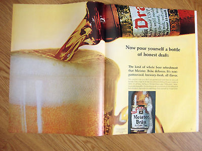 1966 Meister Brau Beer Ad Pours a Honest Draft