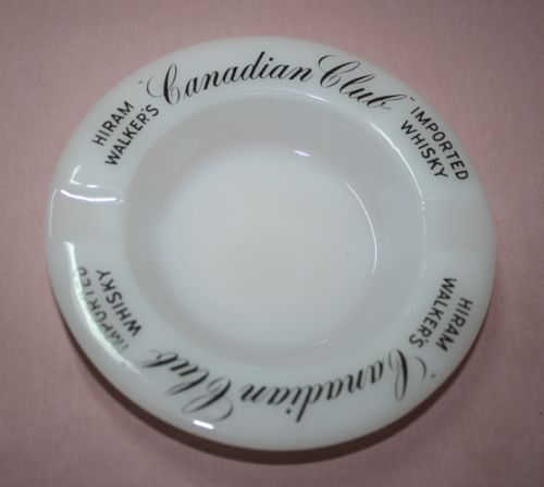 VINTAGE ADVERTISING  HIRAM WALKER'S CANADIAN CLUB IMPORTED WHISKY - ASHTRAY