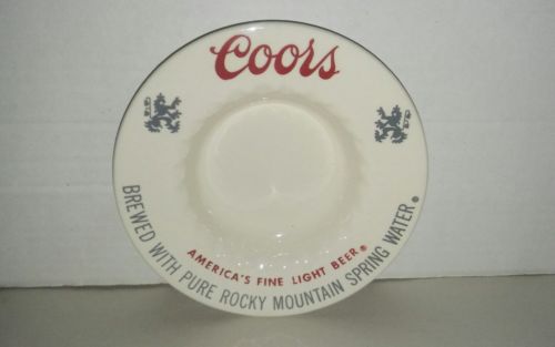 Vintage Coors Ashtray AMERICAS FINE LIGHT BEER Brewery Advertising Collectible