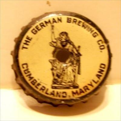 The German Brewing Co.Beer Bottle Cap Cumberland,Md.