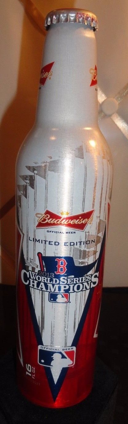 2013 BOSTON RED SOX WORLD SERIES CHAMPIONS LIMITED EDITION BUDWEISER BUD BOTTLE