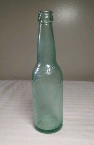 Antique Vintage Aqua Blue Beer Bottle Fred Koch Brewery Dunkirk, NY - 12 Fl Oz