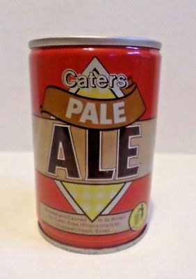 Vintage Rare Caters Pale Ale Great Britain 9 2/3 oz Steel Beer Can
