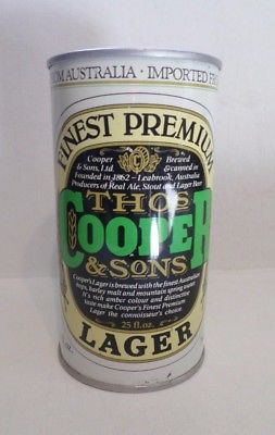 Vintage Premium Thos Cooper & Sons Australia 740ml Straight Steel Beer Can