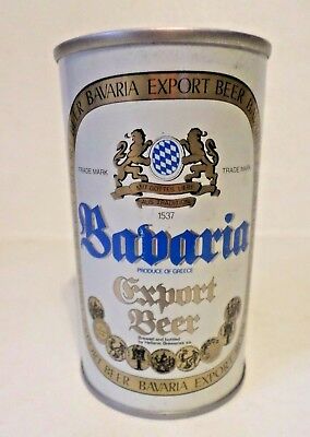 Vintage Bavaria Export Greece Hellenic Breweries Straight Steel Beer Can
