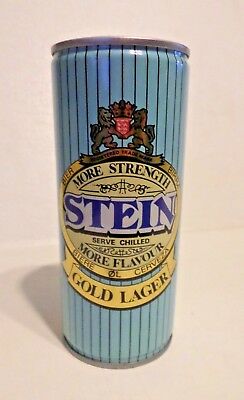 Vtg More Stength Flavour Stein Gold Lager Blackburn England 15.5 Steel Beer Can