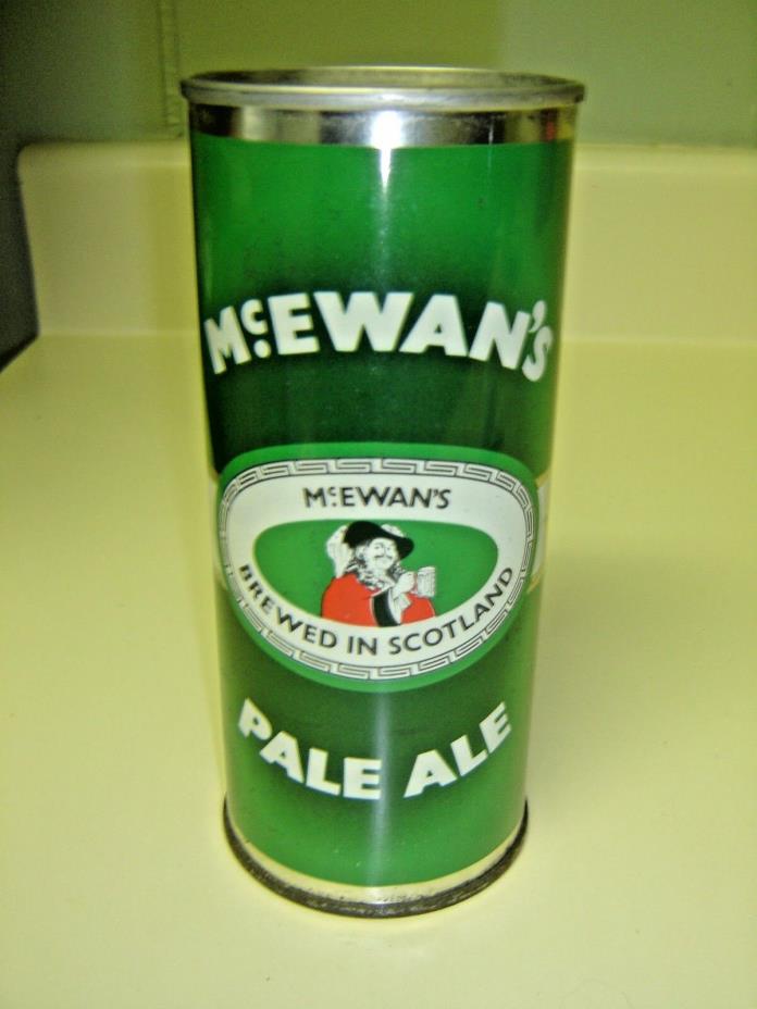 Mc Ewan's Pale Ale Brewed in Scotland 15 1/2 oz Empty Straight Steel Beer Can