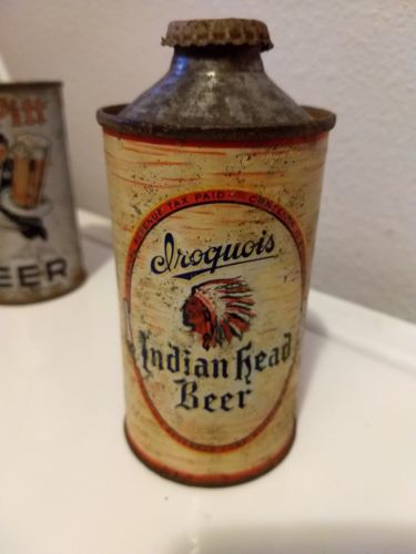 Iroquois Indian Head cone top beer can - pretty nice!