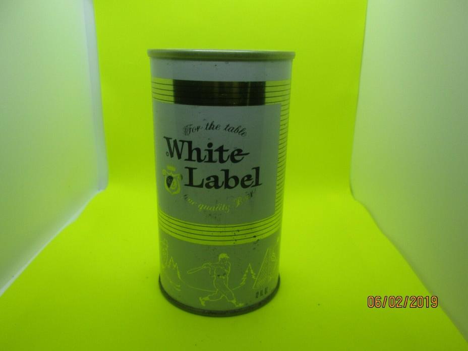 WHITE LABEL BEER EMPTY METAL CAN