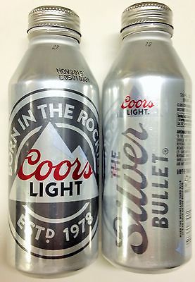 Coors Light The Silver Bullet Special Ed 2016 beer can 16oz cabottle 846231empty