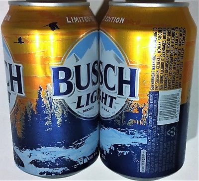 Busch Light 2018 Lmtd Ed Natl Forest Found 12 oz beer can 666689 empty bott open