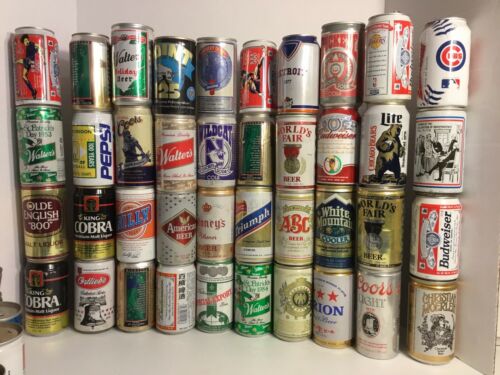56 Vintage Aluminum Beer Cans