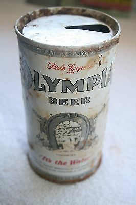 Vintage Olympia BEER CAN * 12 oz Aluminum * Enameled * No Pull Tab Instructions