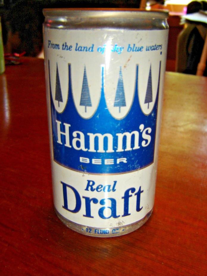 Hamm's Real Draft All Aluminum Empty Beer Can