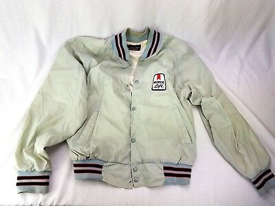 Vtg 1980s Michelob Light Patch Jacket Anheuser Busch A & Eagle Collection Size L