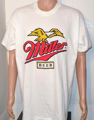 Miller Beer Vintage T-Shirt (XL) Milwaukee Mint & Unworn MGD Alcohol Made in USA