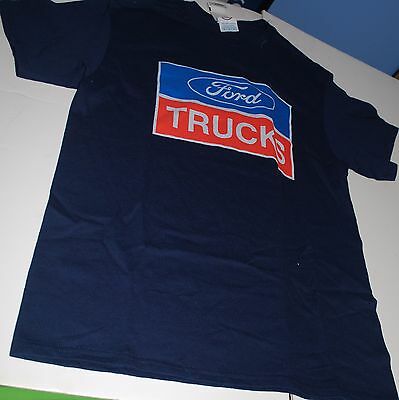 Men's FORD TRUCK T-Shirt NWT Blue Short Sleeve Size Medium