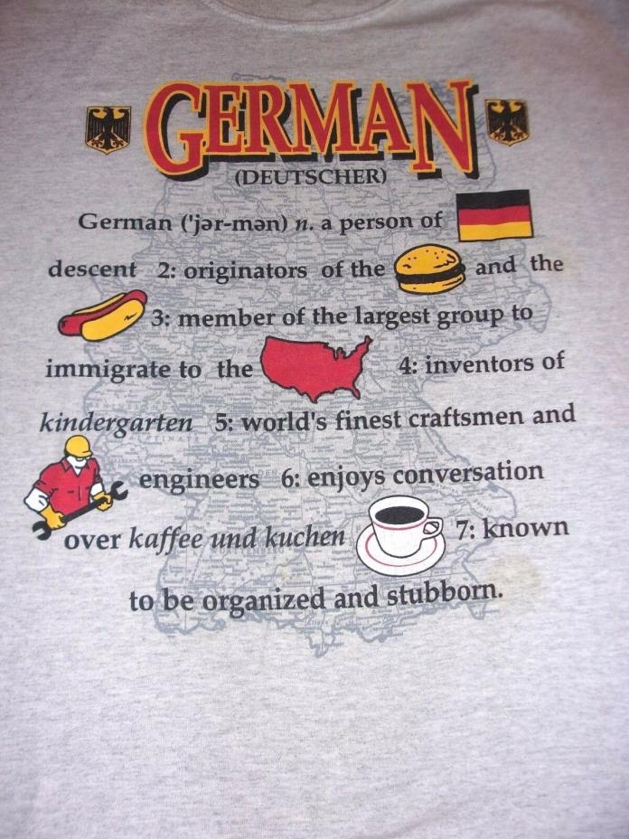 Germany,German Deutscher,Explanation about some German Traditions.XL T-Shirt