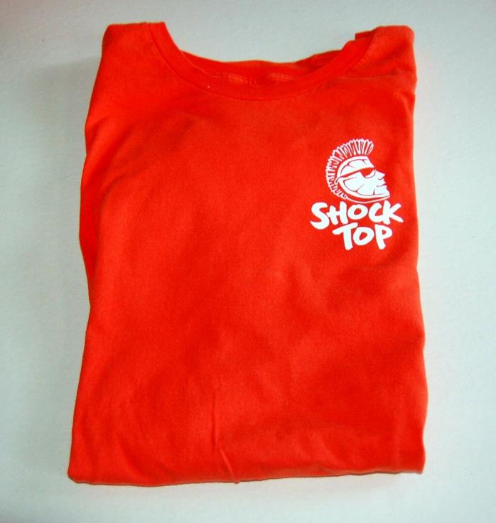 Shock Top Beer Tee Shirt. XL. Orange. New Old Stock