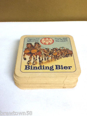 Binding Bier beer coaster bar coasters 19 seit 1870 horses import imported AK9