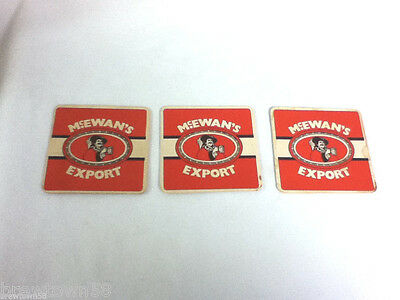 McEwan's Export beer coaster bar coasters 3  brewery tavern pub saloon drink AM5