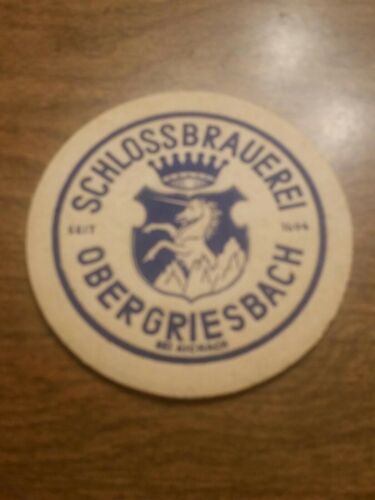 Schlossbrauerei Obergriesbach Bier Coaster