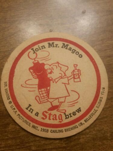 Join Mr. Magoo In A Stag Brew Coaster