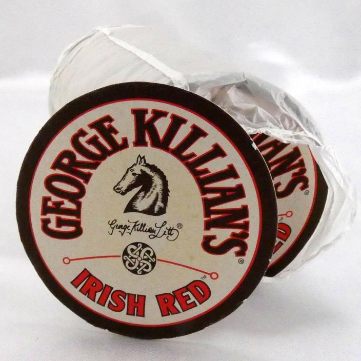 George Killian's IRISH RED Round Coasters Vintage 1997 UniBev 3.5