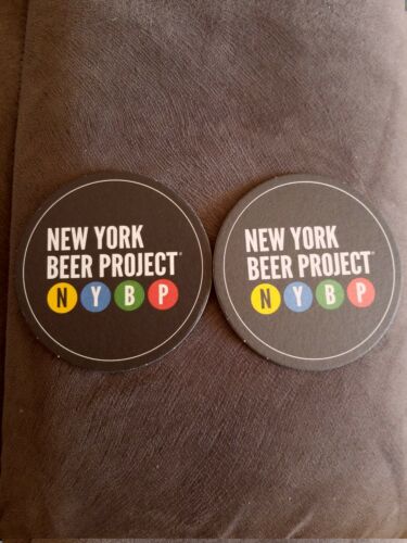 NEW YORK BEER PROJECT BEER COASTER LOT OF (2) .CRAFT BREWERY  NEW YORK