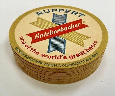 15 RUPPERT KNICKERBOCKER BEER Coasters Vintage Unused New York
