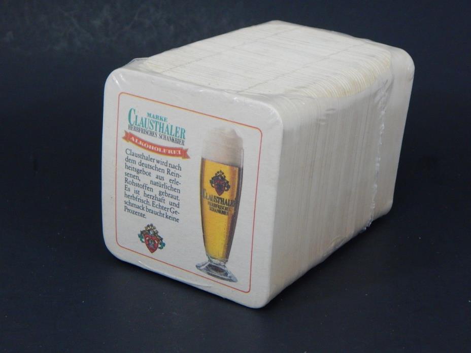 New Vintage Bar Beer Coasters Marke Clausthaler Alkoholfrei 100 pack? ML