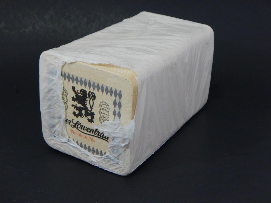 New Vintage Bar Beer Coasters Der Lowenbrau Premium Pils 100 pack? ML