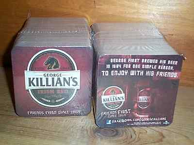 GEORGE KILLIAN'S IRISH RED LAGER 200 BEER BAR PUB COASTERS NEW