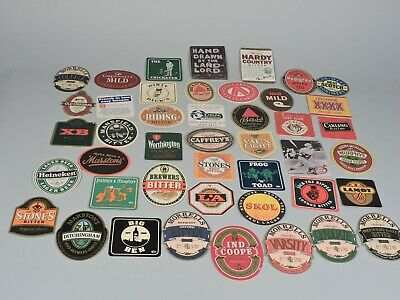 Collection of UK Ale & Beer Bar Coasters - Lot of 44