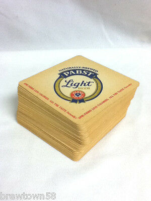 Pabst Light beer coasters 55 glass coaster PBR brewery drink cocktail bar  V4