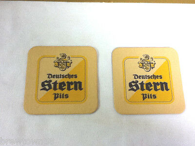 Deutsches Stern Pils beer coaster bar coasters 2  import imports imported AN3