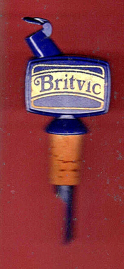 RARE: BRITVIC LIQUOR POURER  marked MADE  IN GREAT BRITAIN
