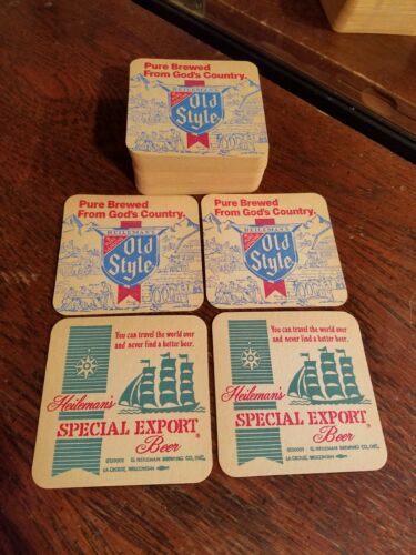 Lot of 45 Old Style Beer Special Export Coasters La Crosse WI 3.5