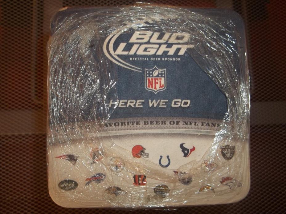 Bud Light NFL drink coasters Brewmeriana
