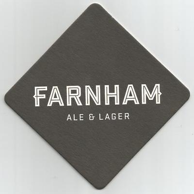 Canadian FARNHAM ALE & LAGER BEER COASTER