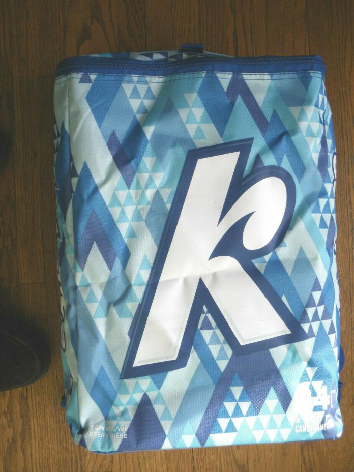 Canadiana Kokanee insulated cooler backpack for hiking, camping or events.