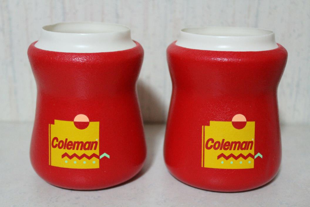 2 NOS Coleman tuff foams koozie can cooler Coleman tuffoam cooler coozie