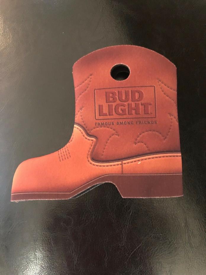 Cowboy Boot beer can coozie Bud Light