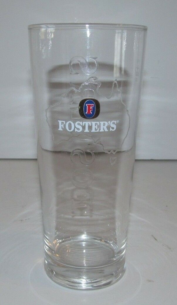 Foster's Australia Embossed Pint Beer Glass - GOLD Brewing Industry Awards Glass